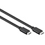 USB-C naar USB-C kabel - USB3.0 - tot 20V/3A / zwart - 1,5 meter