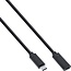 Premium USB-C naar USB-C verlengkabel - USB3.0 - tot 20V/3A / zwart - 1,5 meter
