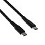 USB-C naar USB-C kabel met E-Marker chip - USB3.2 (tot 10 Gbit/s) - PD tot 20V/5A / zwart - 1 meter