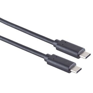S-Impuls USB-C kabel | USB3.2 20 Gbps | PD 60W | 4K 60Hz | zwart | 2 meter