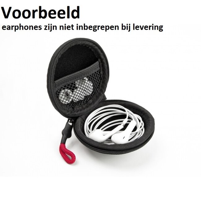 DeLOCK opbergcase voor oordopjes / zwart/grijs