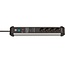 Brennenstuhl Premium-Protect-Line stekkerdoos met 4 contacten en overspanningsbeveiliging / zwart - 3 meter