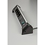 Brennenstuhl Alu-Office-Line stekkerdoos met 4 contacten, 2x USB en overspanningsbeveiliging / zwart - 1,8 meter