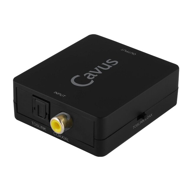 Cavus Toslink optisch - Coaxiaal S/P DIF converter - bi-directioneel