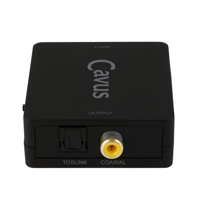 Cavus Toslink optisch - Coaxiaal S/P DIF converter - bi-directioneel