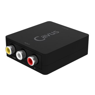 Cavus Cavus Tulp Composiet AV naar HDMI converter / zwart