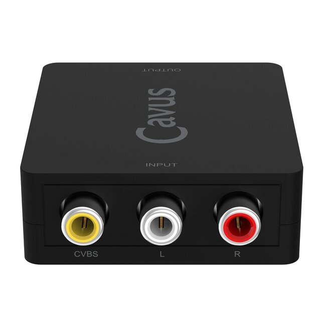 Cavus Tulp Composiet AV naar HDMI converter / zwart