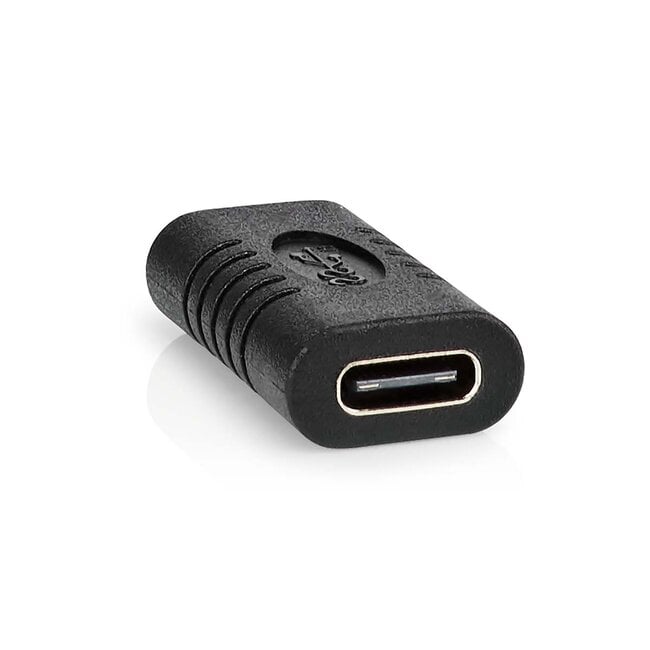 USB-C naar USB-C koppelstuk - USB3.2 (tot 10 Gbit/s) - PD tot 20V/3A - video tot 4K 60Hz / zwart