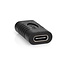 USB-C naar USB-C koppelstuk - USB3.2 (tot 10 Gbit/s) - PD tot 20V/3A - video tot 4K 60Hz / zwart