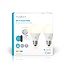 Nedis SmartLife Wi-Fi LED-lamp - E27 fitting / full-color en warm-wit tot koud-wit (2 stuks)