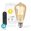 Nedis SmartLife Wi-Fi filament LED-lamp - E27 fitting - ST64 vorm / warm-wit (goud / glas)