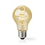 Nedis SmartLife Wi-Fi filament LED-lamp - E27 fitting - A60 vorm / warm-wit tot koud-wit (goud / glas)