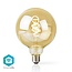 Nedis SmartLife Wi-Fi filament LED-lamp - E27 fitting - G125 vorm / warm-wit tot koud-wit (goud / glas)