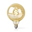 Nedis SmartLife Wi-Fi filament LED-lamp - E27 fitting - G125 vorm / warm-wit tot koud-wit (goud / glas)