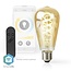 Nedis SmartLife Wi-Fi filament LED-lamp - E27 fitting - ST64 vorm / warm-wit tot koud-wit (goud / glas)