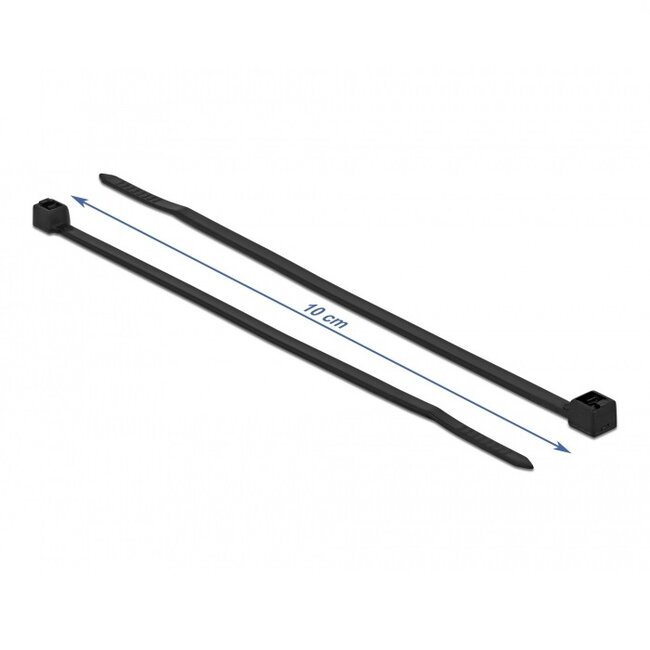 Tie-wraps 100 x 2,5mm / zwart - koudebestendig en UV-resistent (100 stuks)