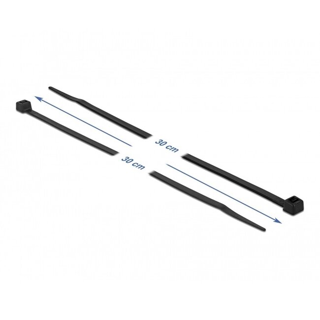 Tie-wraps 300 x 4,8mm / zwart - koudebestendig en UV-resistent (100 stuks)