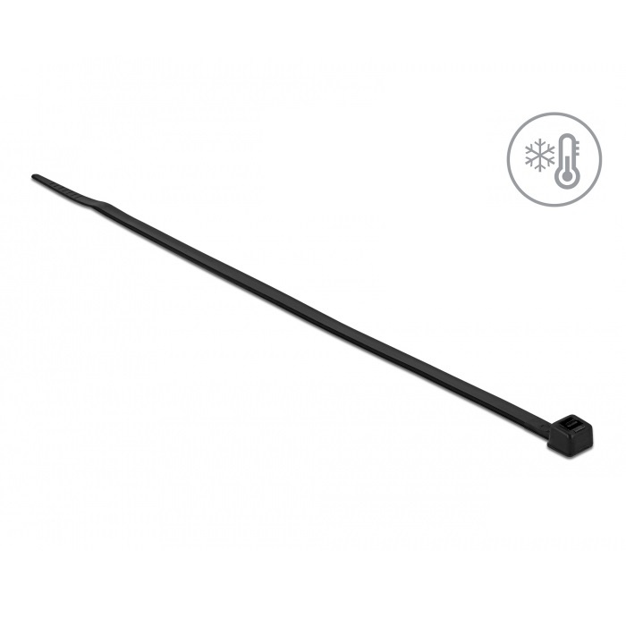 Tie-wraps 380 x 4,8mm / zwart - koudebestendig en UV-resistent (100 stuks)
