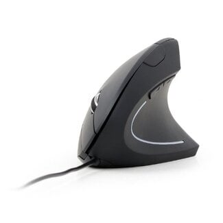Gembird Gembird ergonomische bedrade USB muis met 6 knoppen - 1200-3200 DPI / zwart - 1,35 meter