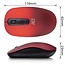 ACT draadloze USB muis met 4 knoppen - 800-1200 DPI / rood