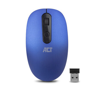 ACT ACT draadloze USB muis met 4 knoppen - 800-1200 DPI / blauw