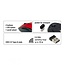 DeLOCK draadloze USB muis met 6 knoppen - 1000-1600 DPI / zwart/rood