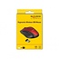 DeLOCK draadloze USB muis met 6 knoppen - 1000-1600 DPI / zwart/rood