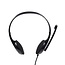 Gembird comfortabele stereo on-ear headset - 2x 3,5mm Jack / zwart/rood - 1,8 meter