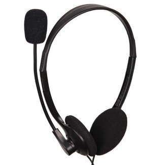 Gembird Gembird stereo on-ear headset - 2x 3,5mm Jack / zwart - 1,8 meter