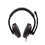 Gembird comfortabele stereo over-ear headset - USB-A / zwart/rood - 2 meter
