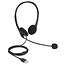 DeLOCK stereo on-ear headset - USB-A / zwart - USB-A / zwart - 2,4 meter