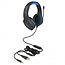 DeLOCK gaming stereo over-ear headset - 3,5mm Jack 4-polig (incl. adapter) / zwart/blauw - 2,1 meter