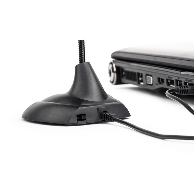 Gembird desk microfoon met lange flexibele nek - 1x 3,5mm Jack / zwart - 2 meter