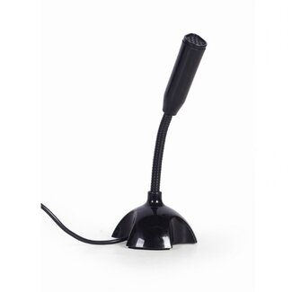 Gembird Gembird desk microfoon met korte flexibele nek - USB-A / zwart - 1,1 meter