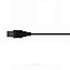 Gembird desk microfoon met korte flexibele nek - USB-A / zwart - 1,1 meter