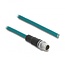 M12 8-pins X-gecodeerd - 8-aderig open eind netwerkkabel - CAT5e / PVC - 2 meter