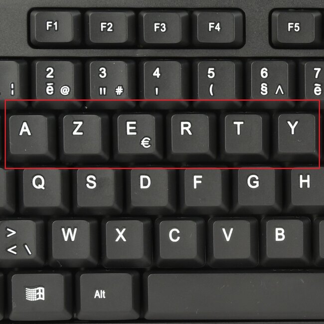 Gembird bedraad USB toetsenbord - AZERTY (BE) / zwart - 1,5 meter