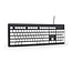 Gembird bedraad USB toetsenbord - QWERTY (US) / zwart/wit - 1,8 meter