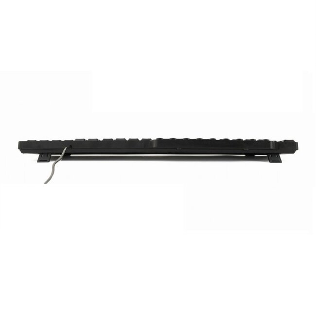 Gembird bedraad slimlime USB toetsenbord met 9 multimedia toetsen - QWERTY (US) / zwart - 1,3 meter