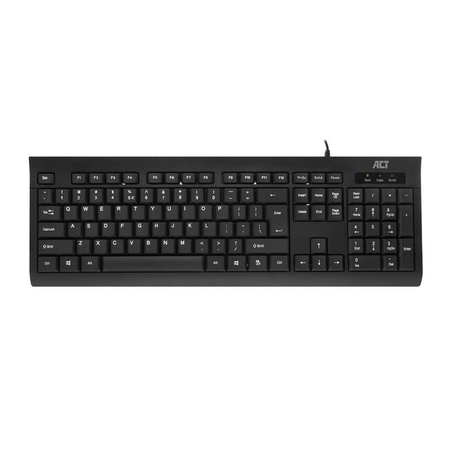 ACT bedraad business USB toetsenbord - QWERTY (US) / zwart - 1,4 meter