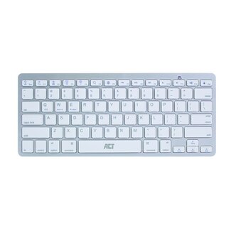 ACT ACT portable multimedia Bluetooth toetsenbord - QWERTY (US) / zilver/wit