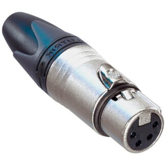 Neutrik Neutrik NC4FXX XLR 4-pins (v) connector / zwart/grijs