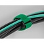 Klittenband kabelbinders met gesp en ring 280 x 38mm / groen (3 stuks)