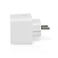 Nedis SmartLife Wi-Fi smart plug met stroommeter en schakelaar - 1 contact - max. 16A / wit