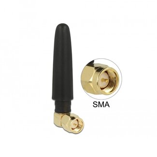 DeLOCK LTE (4G) antenne - omnidirectioneel - SMA (m) - 2 dBi / zwart