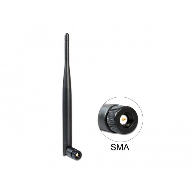 WLAN WiFi 5 2.4/5 GHz antenne - omnidirectioneel - SMA (m) - 4-5 dBi / zwart