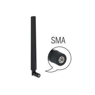 DeLOCK LTE (4G) antenne - omnidirectioneel - SMA (m) - 1,9-2,3 dBi / zwart