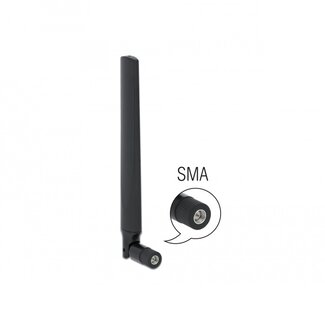 DeLOCK 5G antenne - omnidirectioneel - SMA (m) - -3,3-1,3 dBi / zwart