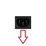 C13 (haaks/beneden met IEC Lock) - C14 stroomkabel voor UPS/PDU - 3x 1.00mm / zwart - 3 meter