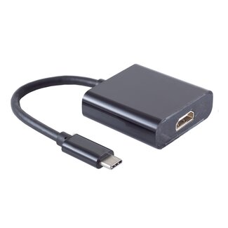 S-Impuls USB-C naar HDMI 4K 60Hz adapter / zwart - 0,15 meter